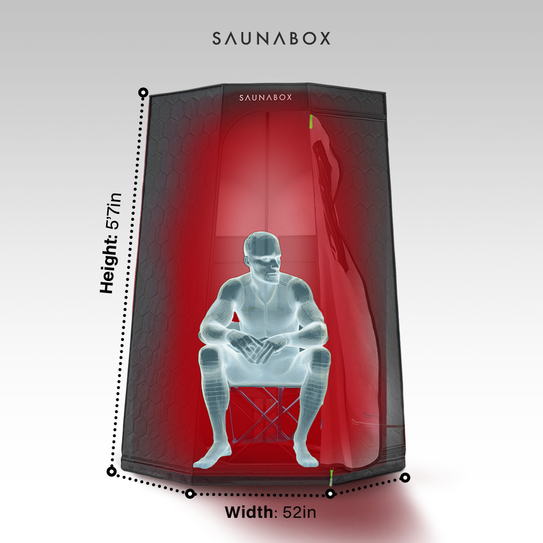 SaunaBox® Pulse: Infrared Sauna with Red-light Therapy