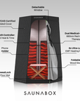 SaunaBox® Pulse: Infrared Sauna with Red-light Therapy