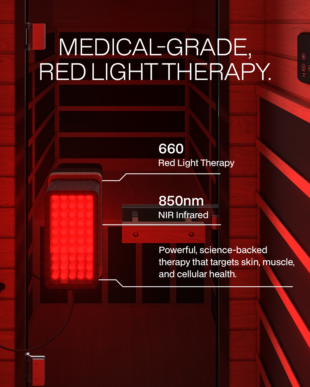 SaunaBox® Solara: Full Spectrum Infrared Sauna