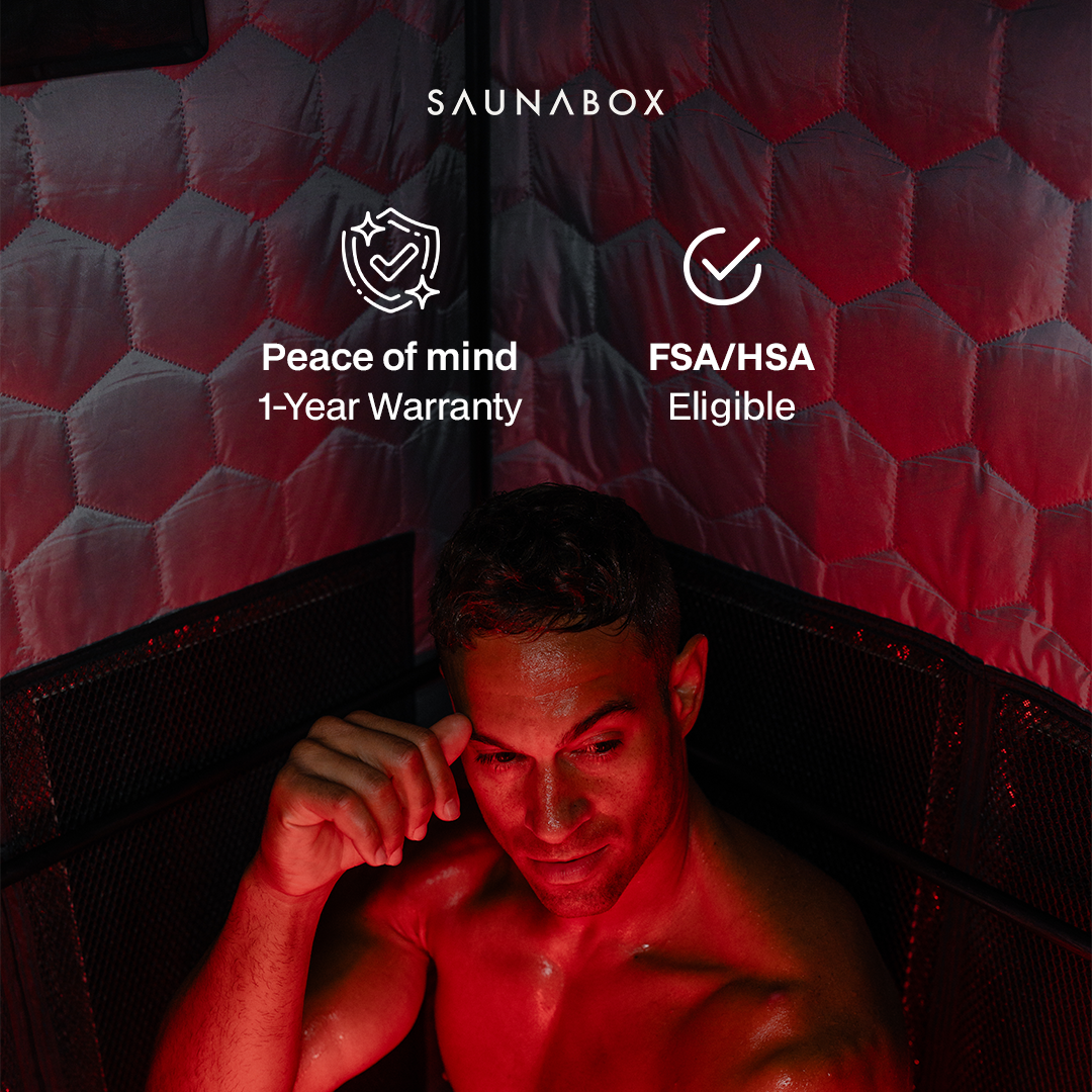 SaunaBox® Pulse: Infrared Sauna with Red-light Therapy