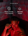 SaunaBox® Pulse: Infrared Sauna with Red-light Therapy